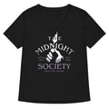 The Midnight Society Women S V Neck Tee V Neck T Shirt Premium Print