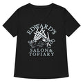 Edward S Salon And Topiary Women V Neck Tee V Neck T Shirt Everyday Wear