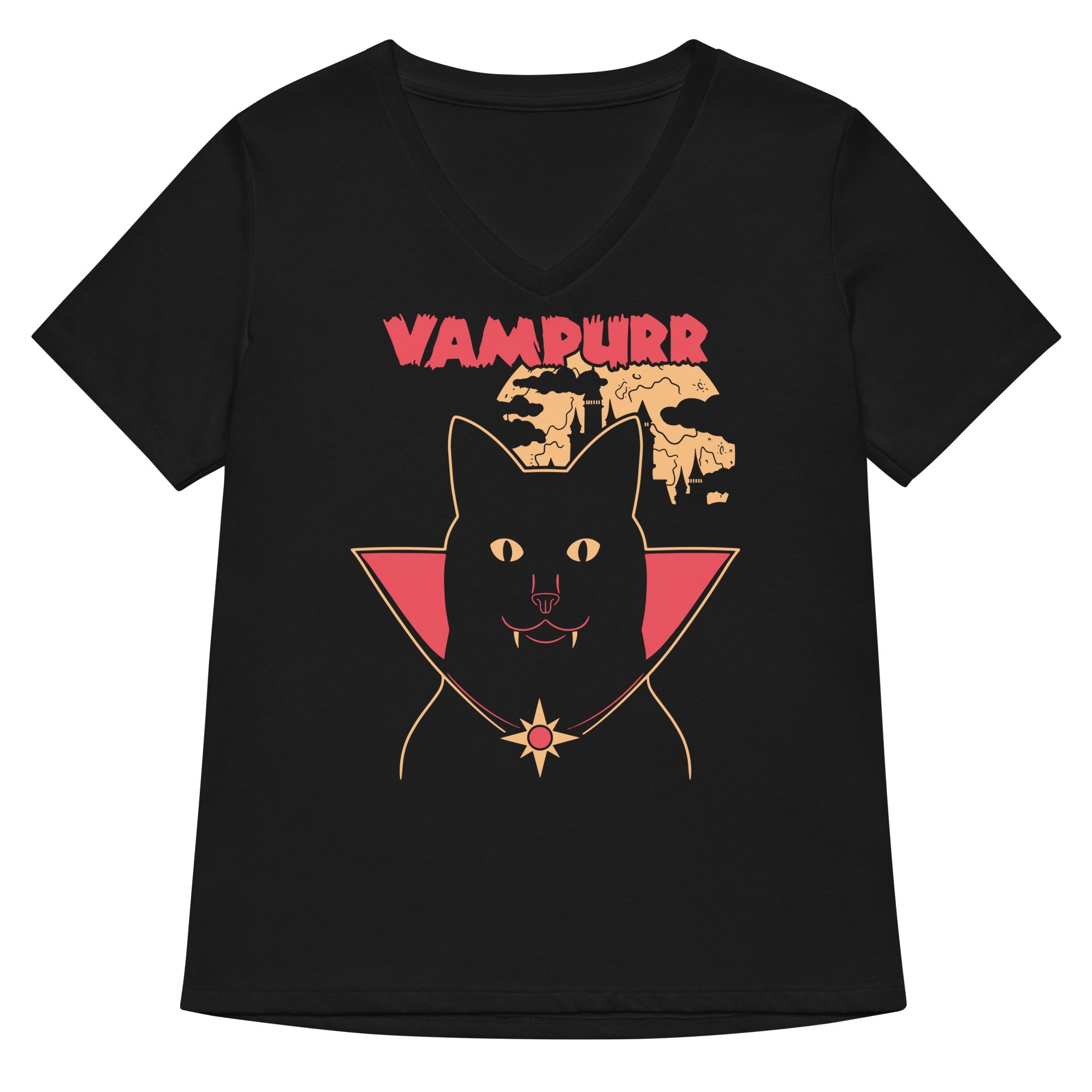 Vampurr Women S V Neck Tee V Neck T Shirt Minimal Style