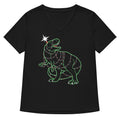 Tree Rex Women S V Neck Tee V Neck T Shirt Minimal Style