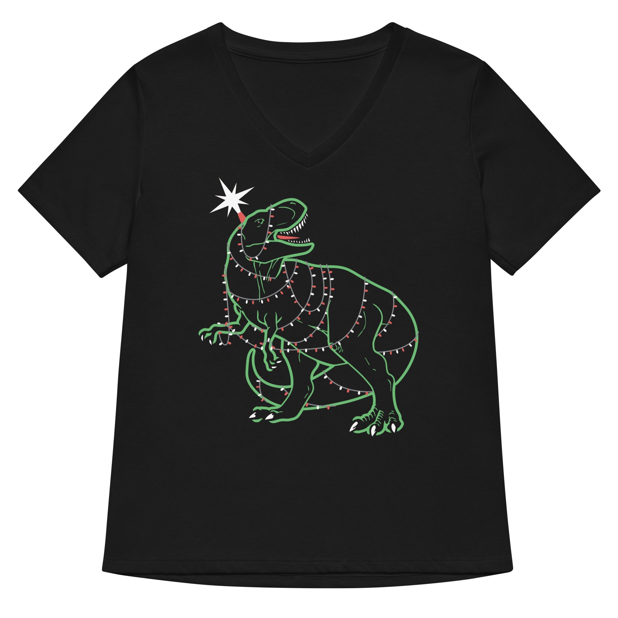 Tree Rex Women S V Neck Tee V Neck T Shirt Minimal Style