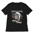Dragons Are A Girl S Best Friend Women V Neck Tee V Neck T Shirt Premium Print