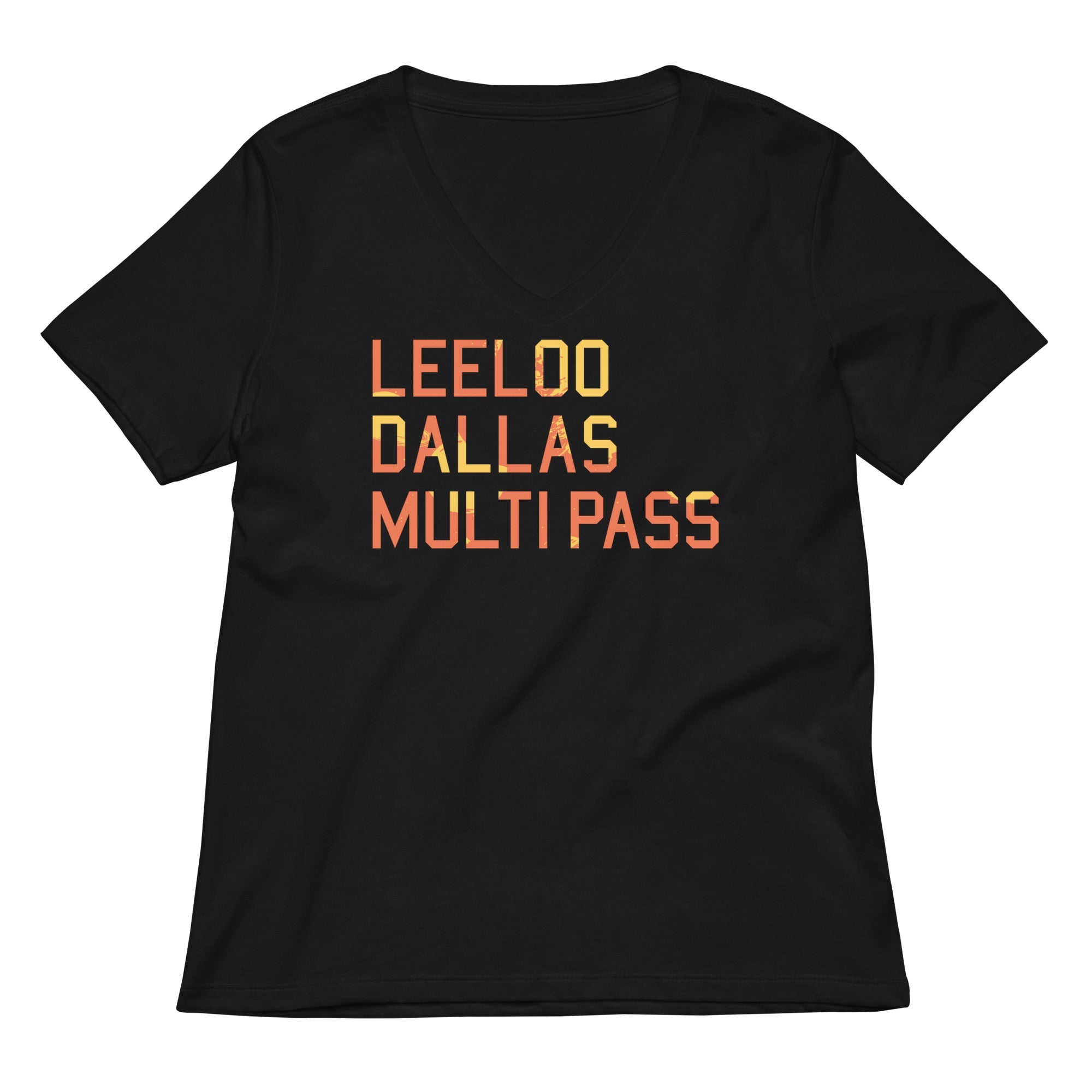 Leeloo Dallas Multipass Women S V Neck Tee V Neck T Shirt Clean Design