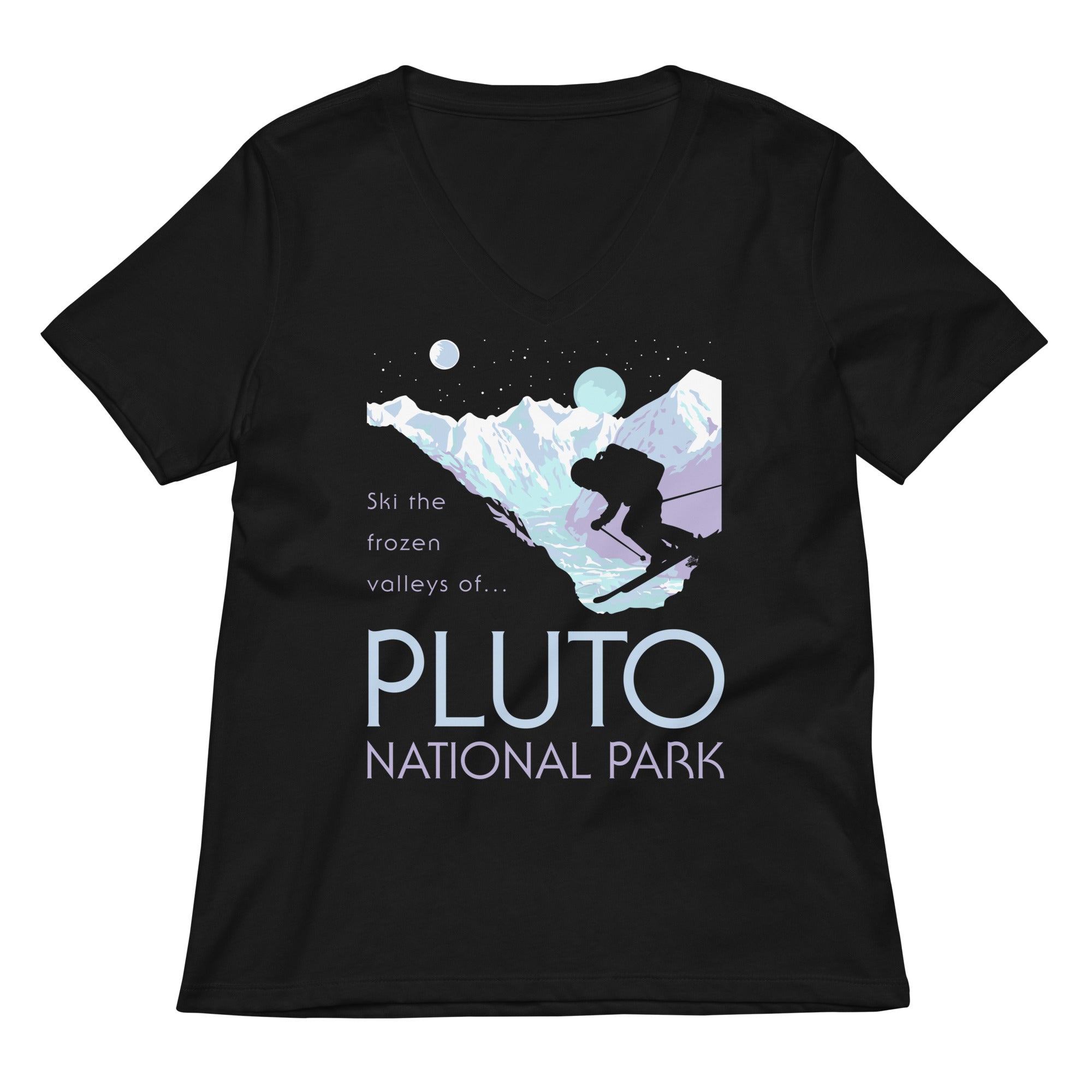Pluto National Park Women S V Neck Tee V Neck T Shirt Gift Ready
