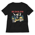 Rudolph Women S V Neck Tee V Neck T Shirt US Trend