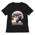 Wakanda Wildlife Reserve Women S V Neck Tee V Neck T Shirt US Trend