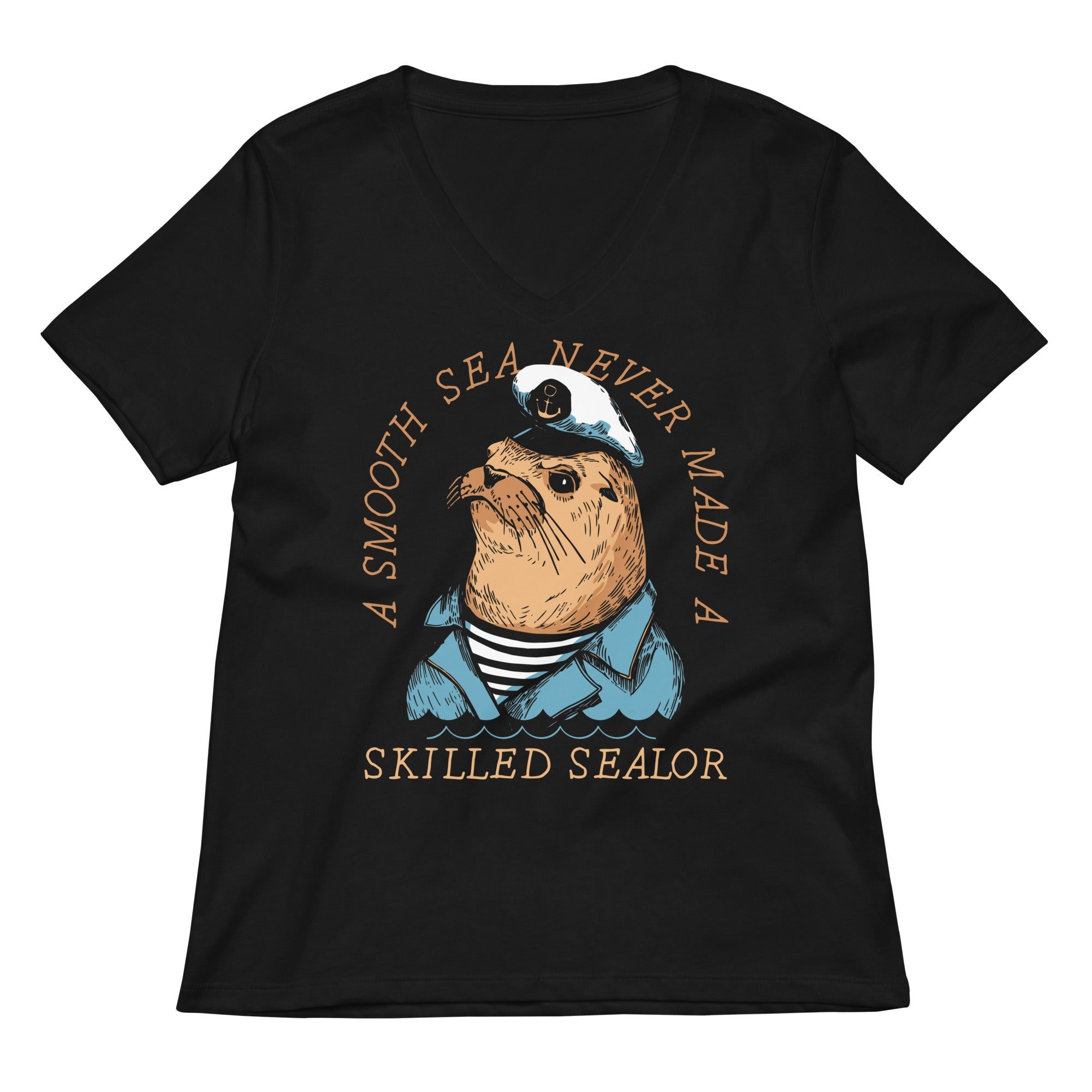 Skilled Sealor Women S V Neck Tee V Neck T Shirt Everyday Wear