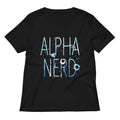 Alpha Nerd Women S V Neck Tee V Neck T Shirt Everyday Wear