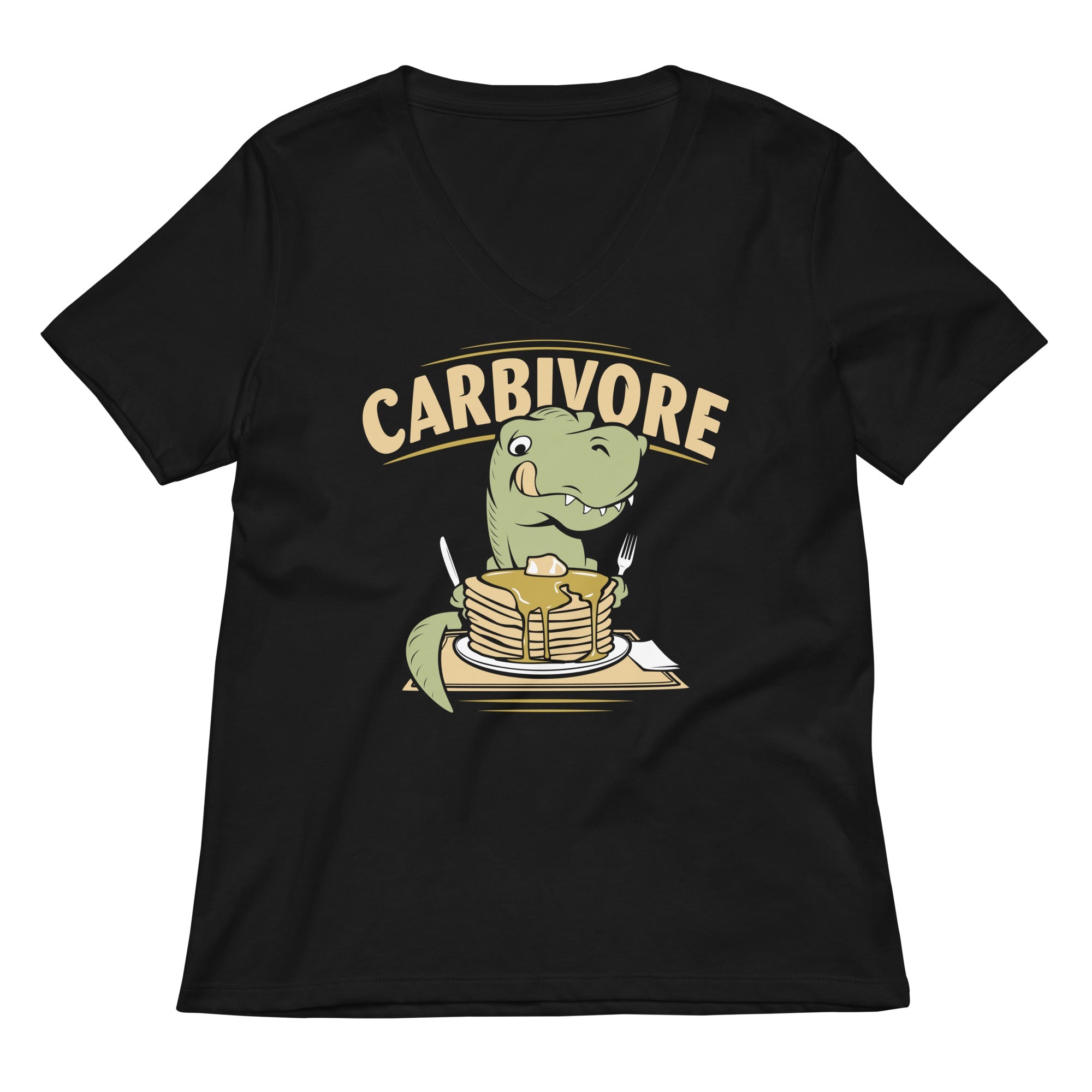 Carbivore Women S V Neck Tee V Neck T Shirt Clean Design