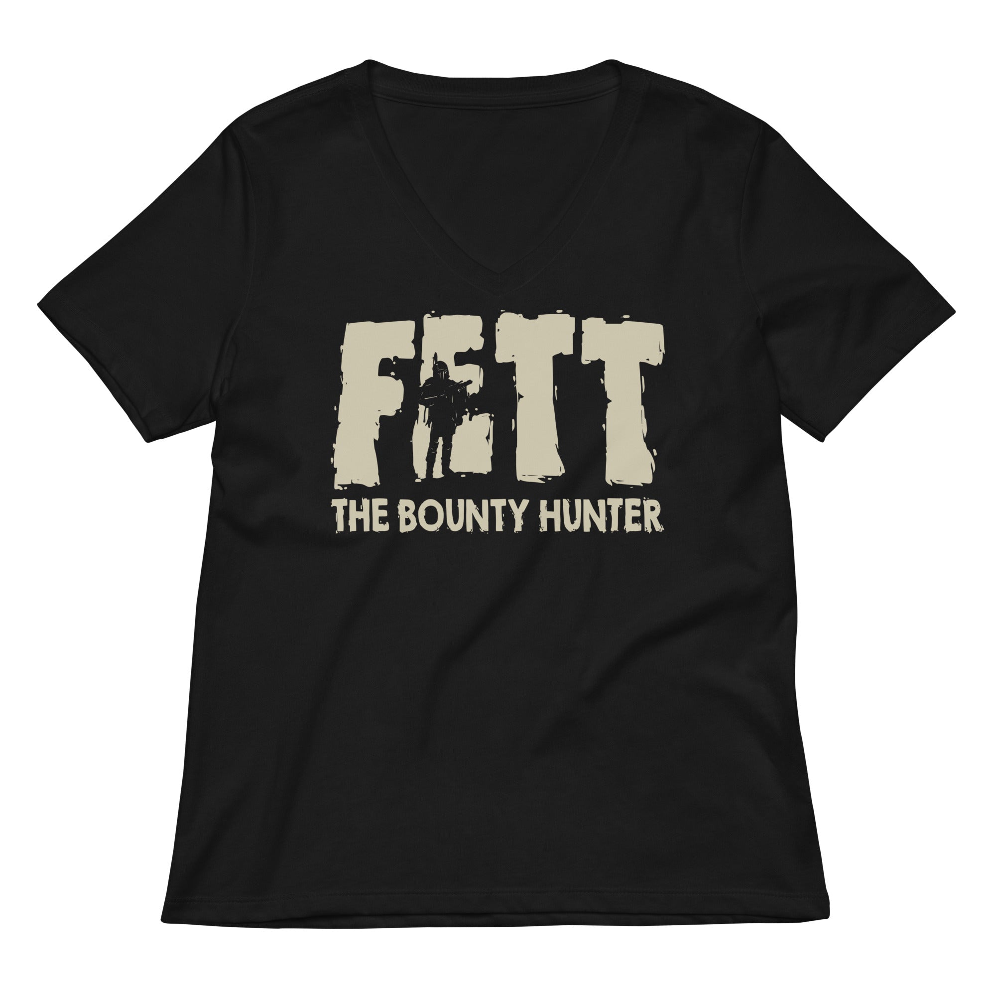 Fett Bounty Hunter Women S V Neck Tee V Neck T Shirt Minimal Style