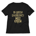 In Queso Emergency Melt Cheese Women S V Neck Tee V Neck T Shirt US Trend