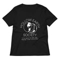 Hollow Earth Society Women S V Neck Tee V Neck T Shirt Minimal Style