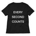 Every Second Counts Women S V Neck Tee V Neck T Shirt Everyday Wear