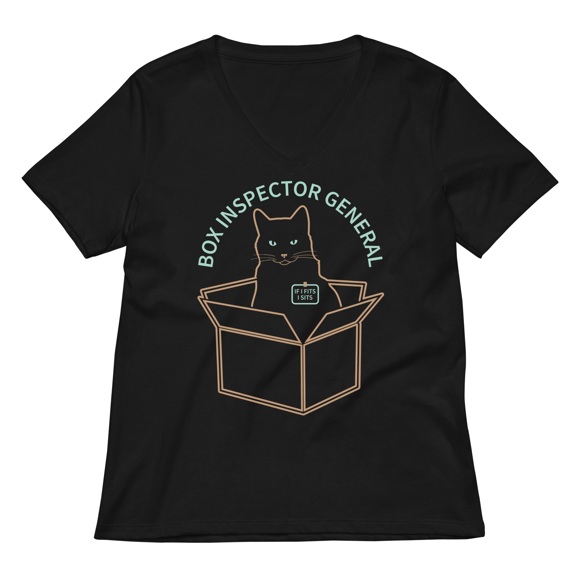 Box Inspector General Women S V Neck Tee V Neck T Shirt Clean Design