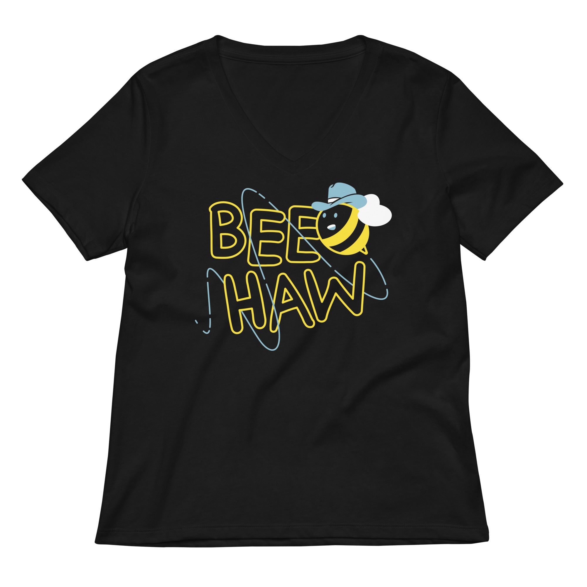 Bee Haw Women S V Neck Tee V Neck T Shirt Everyday Wear