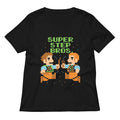 Super Step Bros Women S V Neck Tee V Neck T Shirt Clean Design