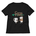 Coffee Time Women S V Neck Tee V Neck T Shirt Gift Ready