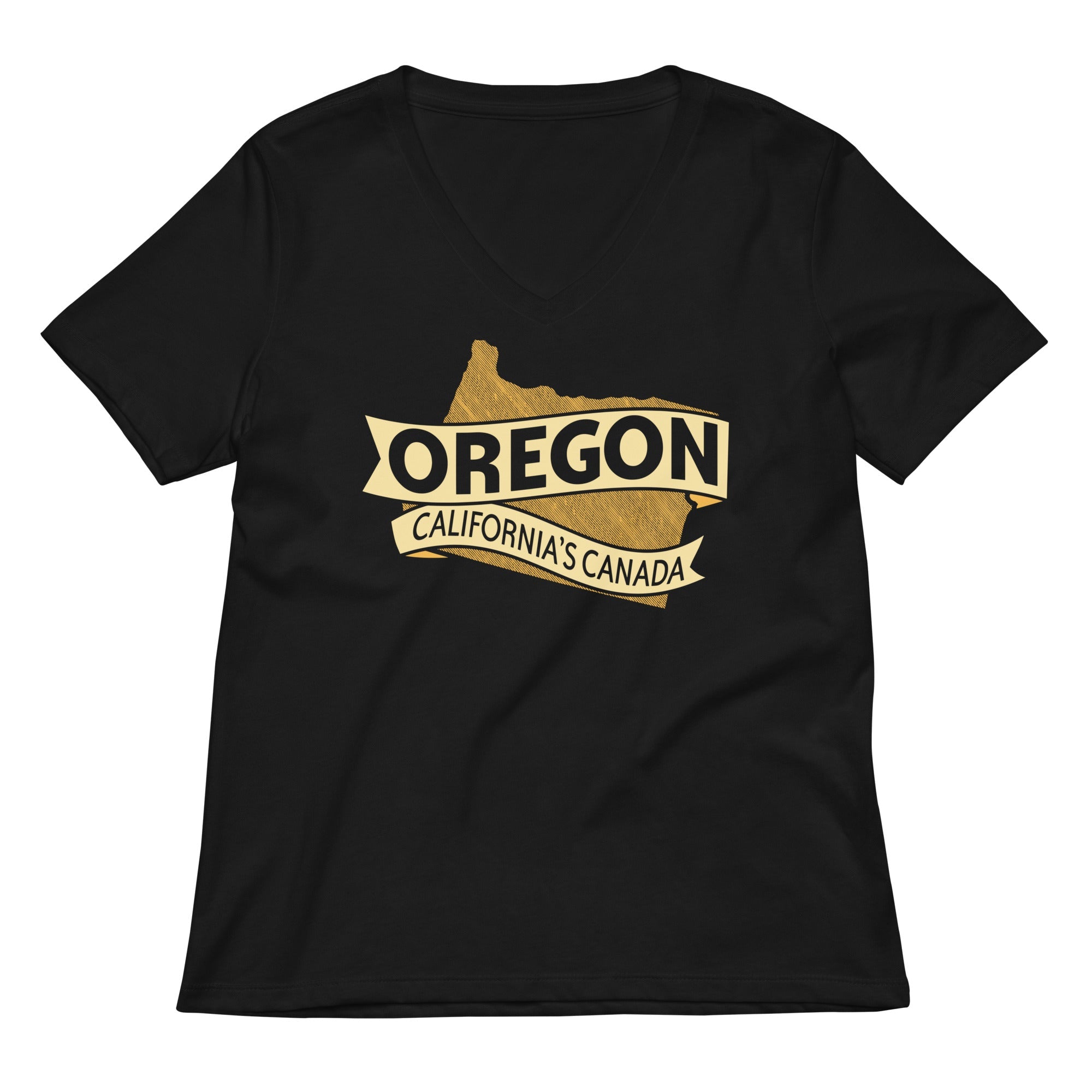 Oregon California S Canada Women V Neck Tee V Neck T Shirt US Trend