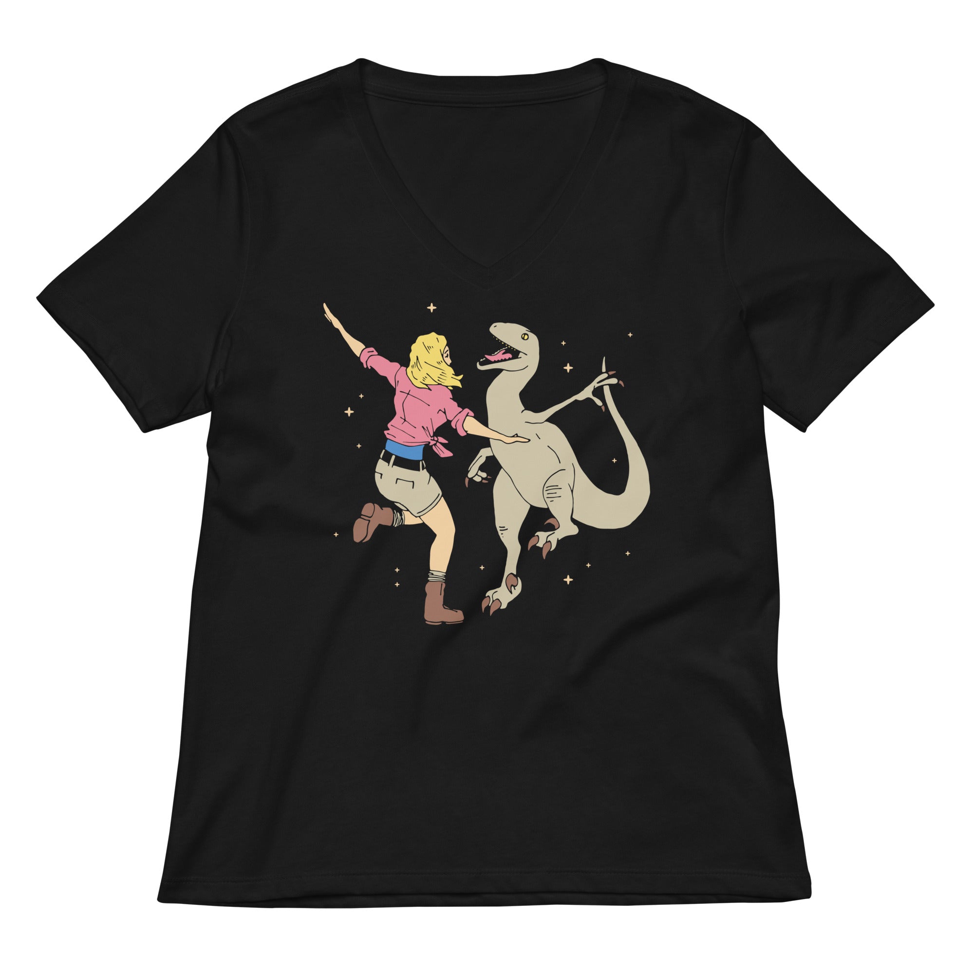 Park Of Stars Women S V Neck Tee V Neck T Shirt US Trend