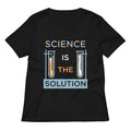 Science Is The Solution Women S V Neck Tee V Neck T Shirt Minimal Style