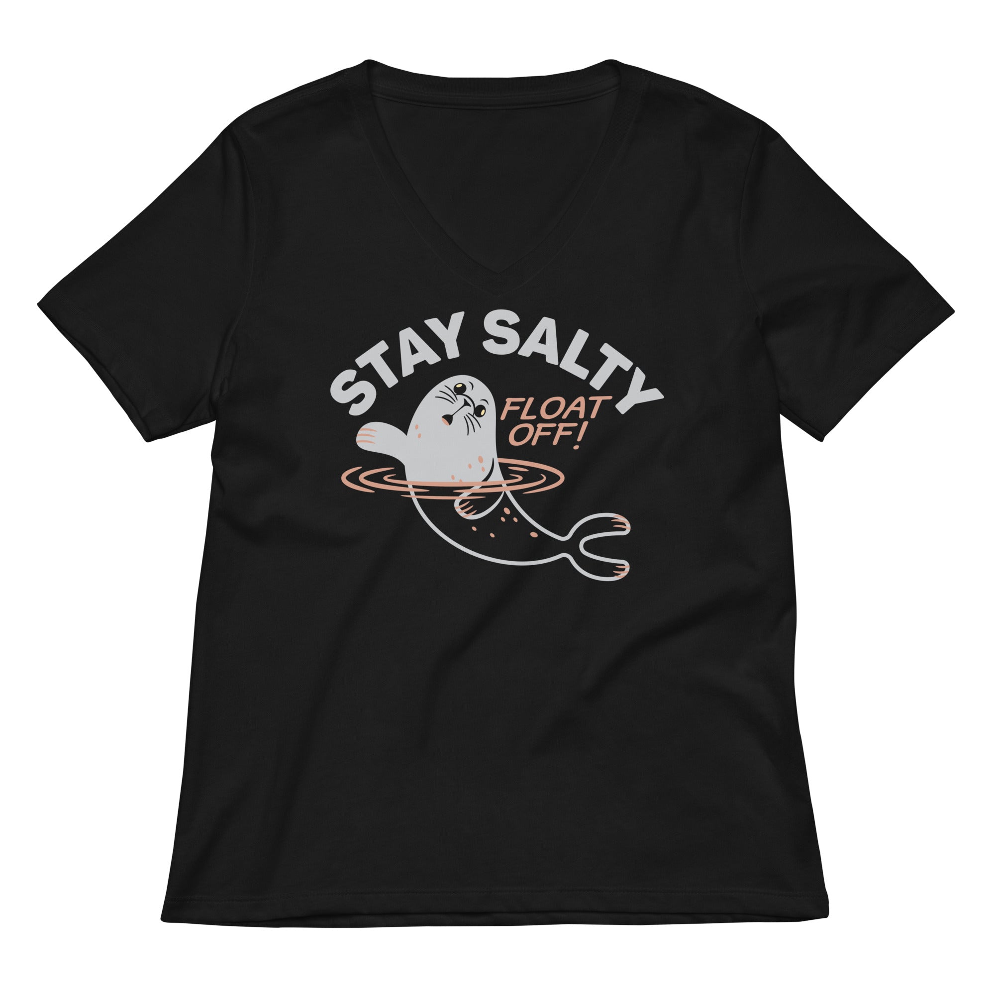 Stay Salty Women S V Neck Tee V Neck T Shirt Gift Ready