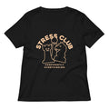 Stress Club Women S V Neck Tee V Neck T Shirt Minimal Style