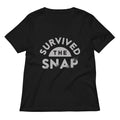 Survived The Snap Women S V Neck Tee V Neck T Shirt Gift Ready