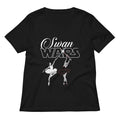 Swan Wars Women S V Neck Tee V Neck T Shirt Premium Print