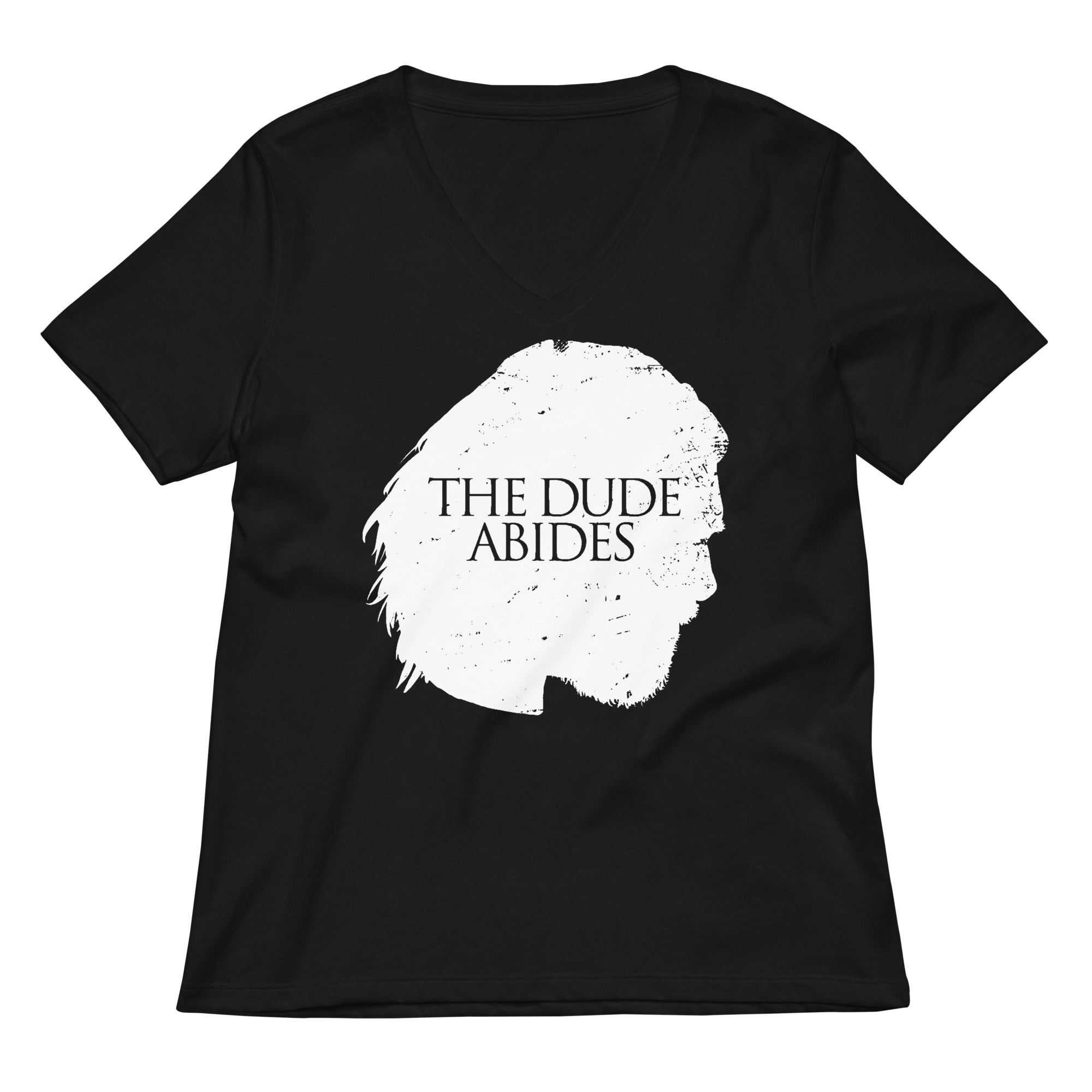 The Dude Abides Women S V Neck Tee V Neck T Shirt Clean Design