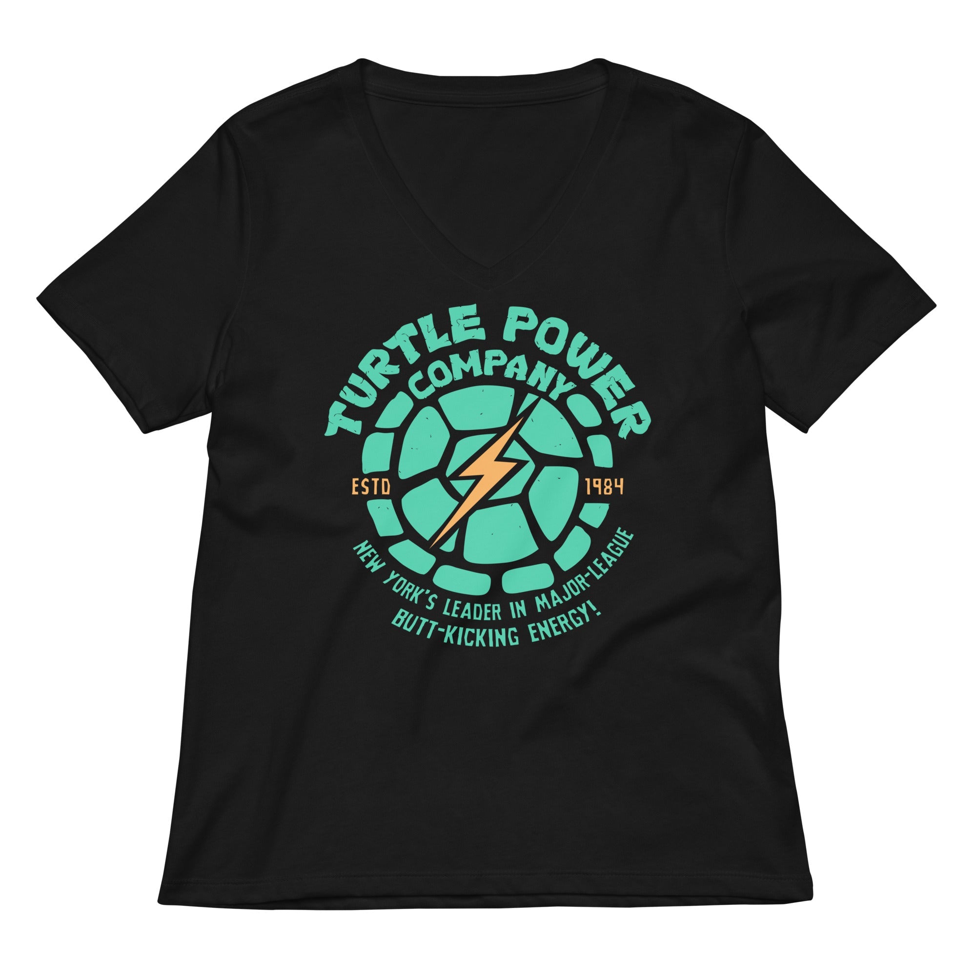 Turtle Power Company Women S V Neck Tee V Neck T Shirt Gift Ready