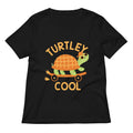 Turtley Cool Women S V Neck Tee V Neck T Shirt Clean Design