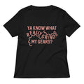 Grinds My Gears Women S V Neck Tee V Neck T Shirt Premium Print