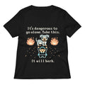 Take This It Will Bark Women S V Neck Tee V Neck T Shirt Clean Design