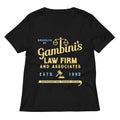 Gambini S Law Firm Women V Neck Tee V Neck T Shirt Premium Print