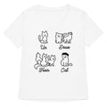 Un Deux Trois Cat Women S V Neck Tee V Neck T Shirt Clean Design