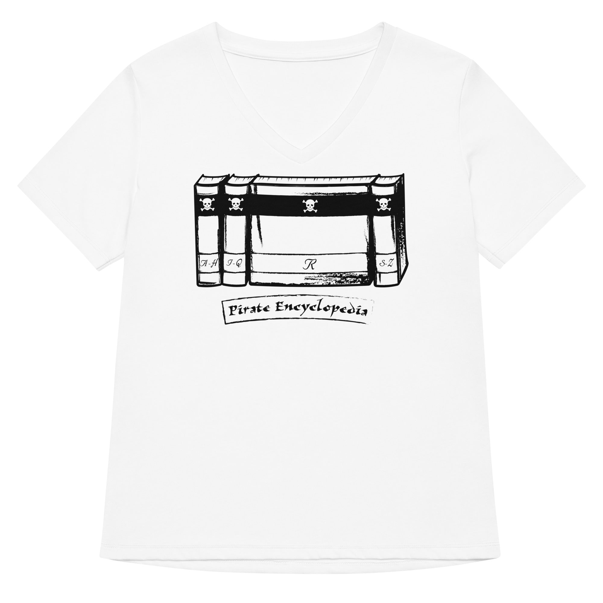 Pirate Encyclopedia Women S V Neck Tee V Neck T Shirt Gift Ready
