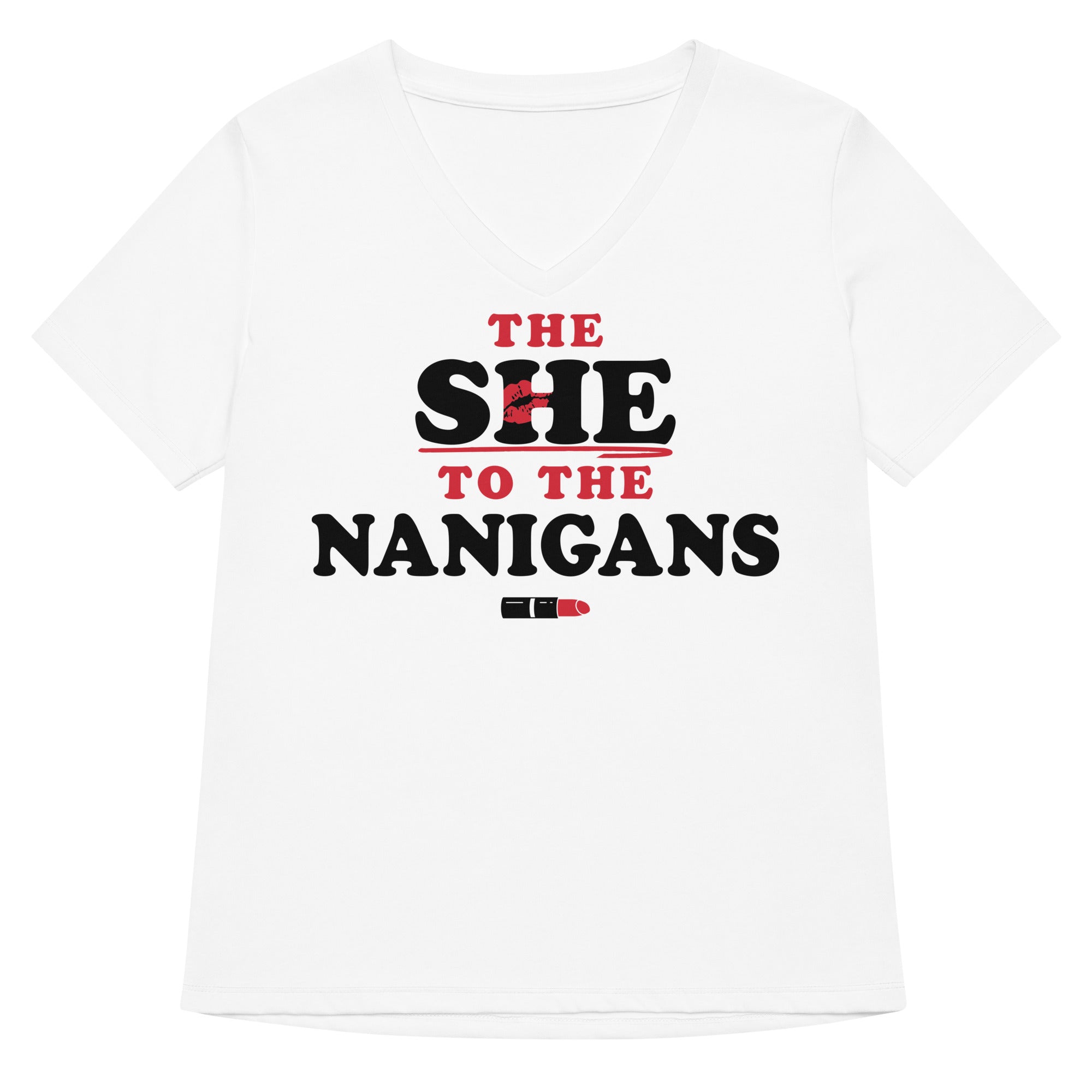 The She To Nanigans Women S V Neck Tee V Neck T Shirt Everyday Wear