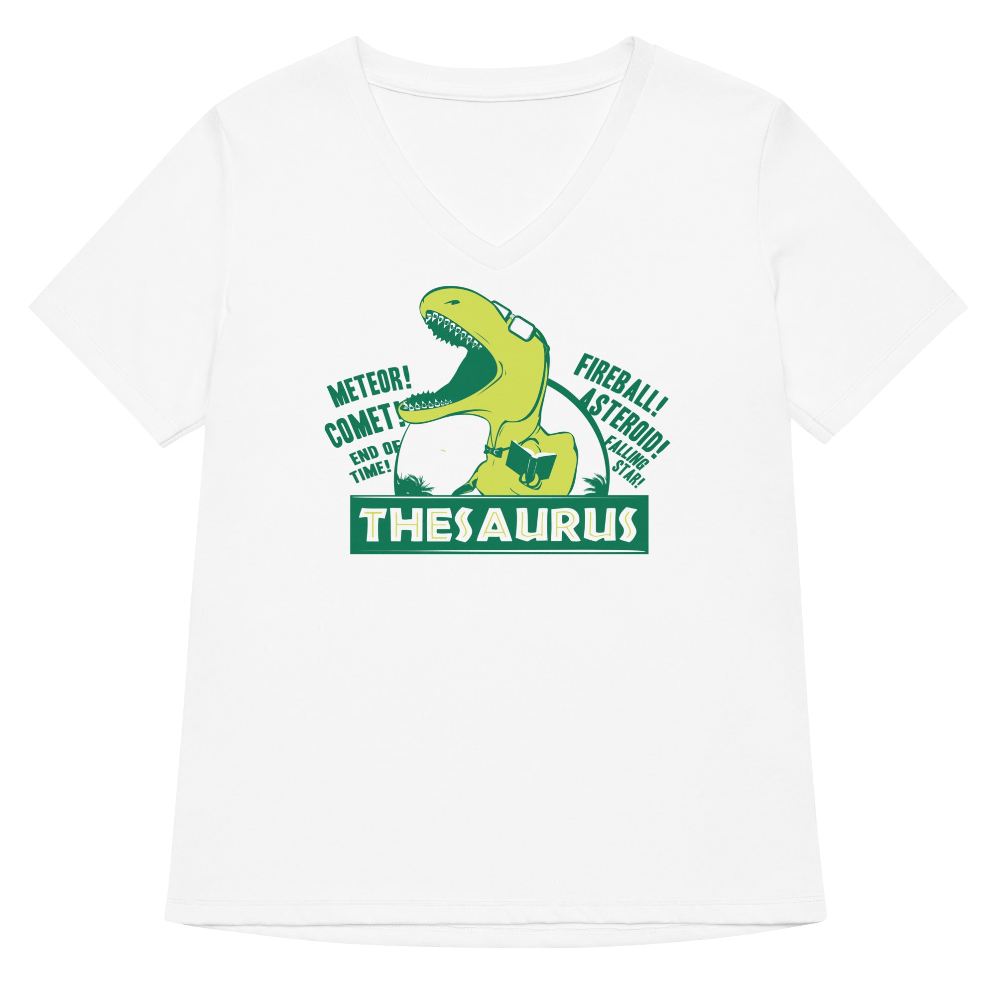 Thesaurus Women S V Neck Tee V Neck T Shirt Premium Print