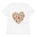 Baking Heart Women S V Neck Tee V Neck T Shirt Everyday Wear