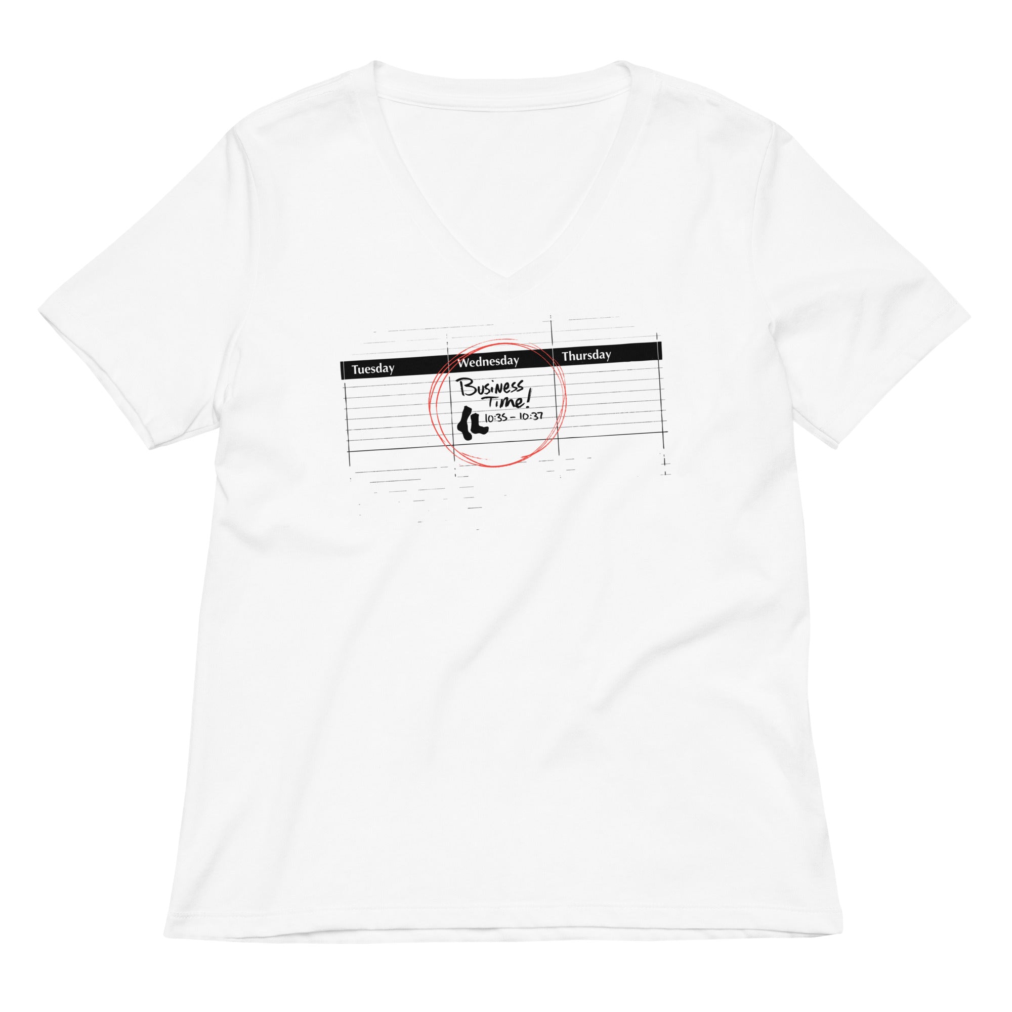 It S Business Time Women V Neck Tee V Neck T Shirt Gift Ready